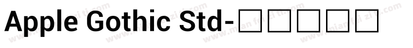 Apple Gothic Std字体转换